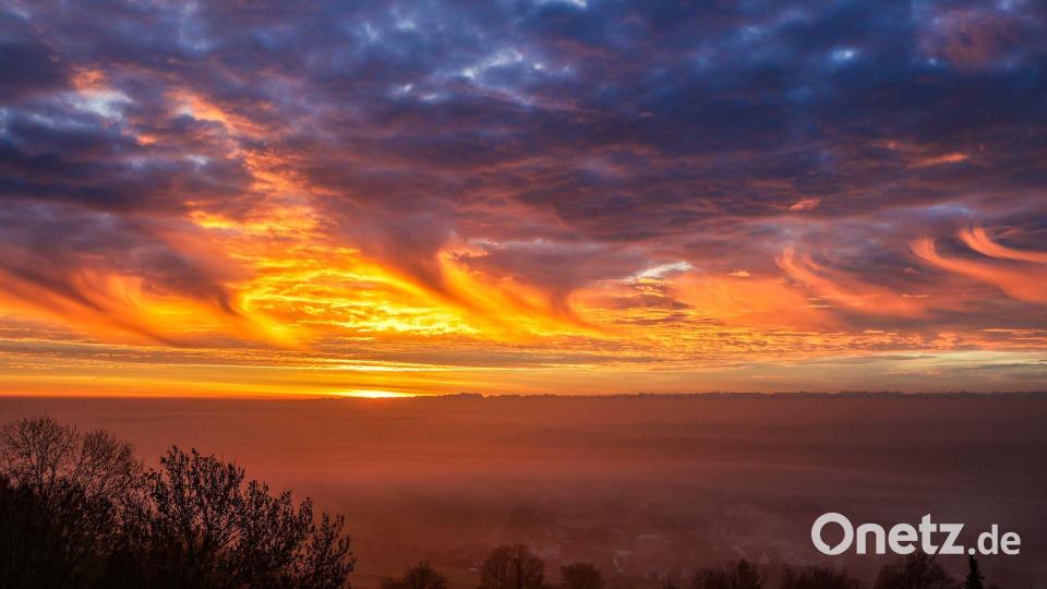 1. Advent in Orange - Wetter in Oberschwaben Bild: Thomas Warnack/dpa