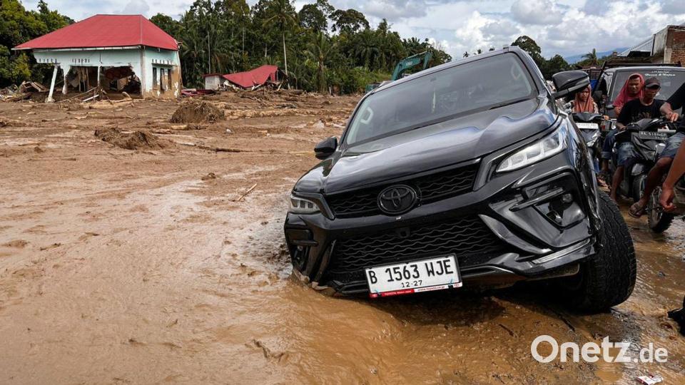 Viele betroffenen Gebiete sind nur schwer zugänglich. Bild: Ade Yuandha/AP/dpa