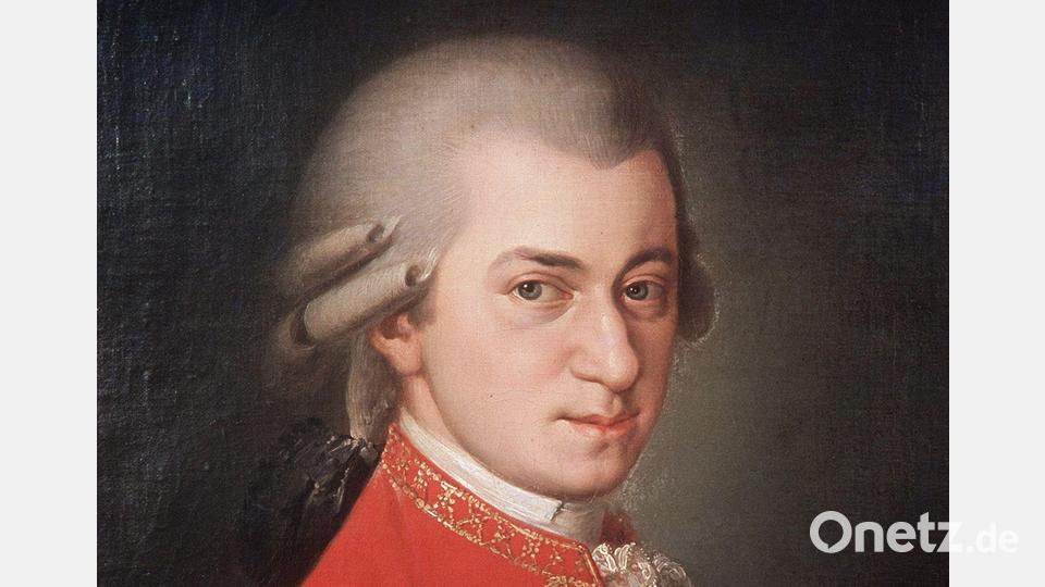 Undatierte Aufnahme eines Porträts in Öl des Komponisten Wolfgang Amadeus Mozart (1756-1791). (Archivbild) Bild: Andy Bernhaut/dpa