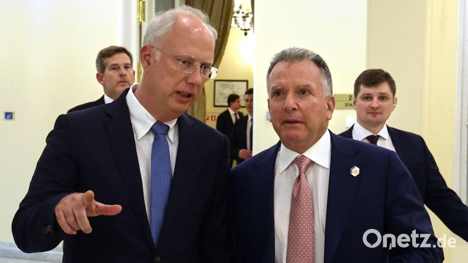 Witkoff pflegt auch zu Putins Wirtschaftsexperte Kirill Dmitrijew enge Kontakte. (Archivbild) Bild: Vyacheslav Prokofyev/Pool Sputnik Kremlin/AP/dpa