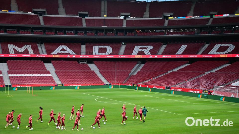 Große Kulisse: Im Metropolitano geht es für das DFB-Team um den ersten Titel seit 2016. Bild: Sebastian Christoph Gollnow/dpa