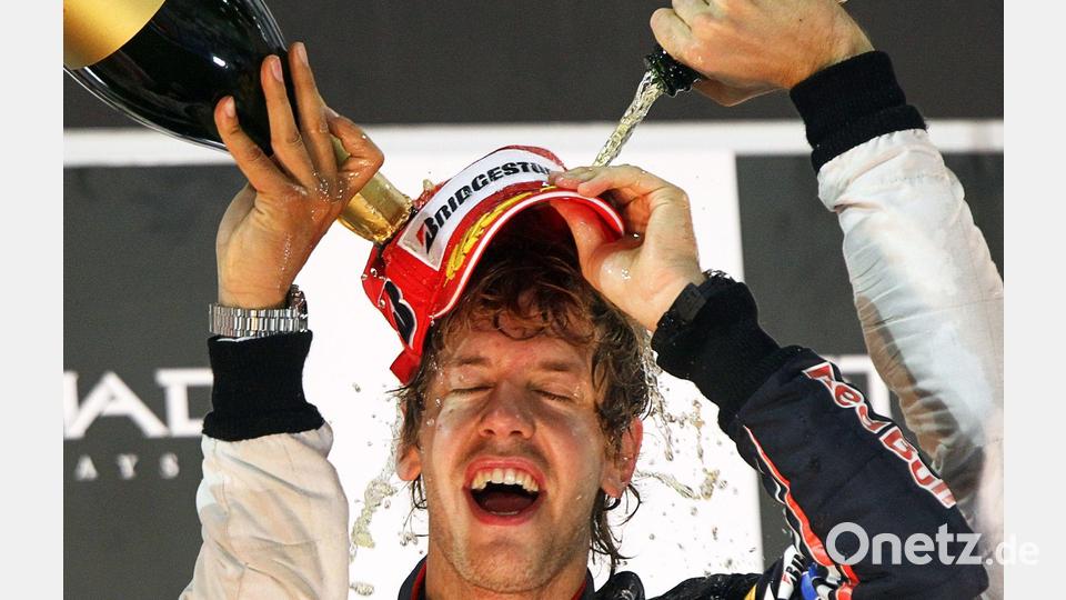 Vor 15 Jahren holte Vettel im Finale von Abu Dhabi sensationell den Titel. (Archivbild) Bild: picture alliance / dpa