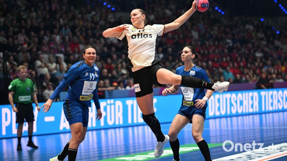 Hofft mit der DHB-Auswahl auf ein sportliches Weihnachtsmärchen bei der Heim-WM: Rückraumspielerin Viola Leuchter. Bild: Marijan Murat/dpa