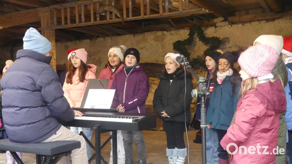 Die Kinder besangen unter anderem den Kinderpunsch. Bild: rn