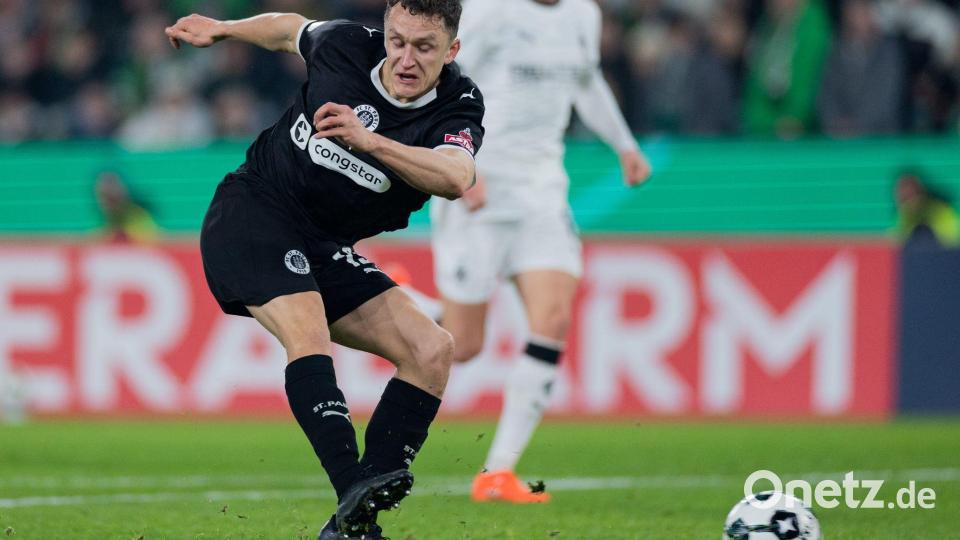 Kaars erzielt sein erstes Tor für St.Pauli. Bild: Rolf Vennenbernd/dpa