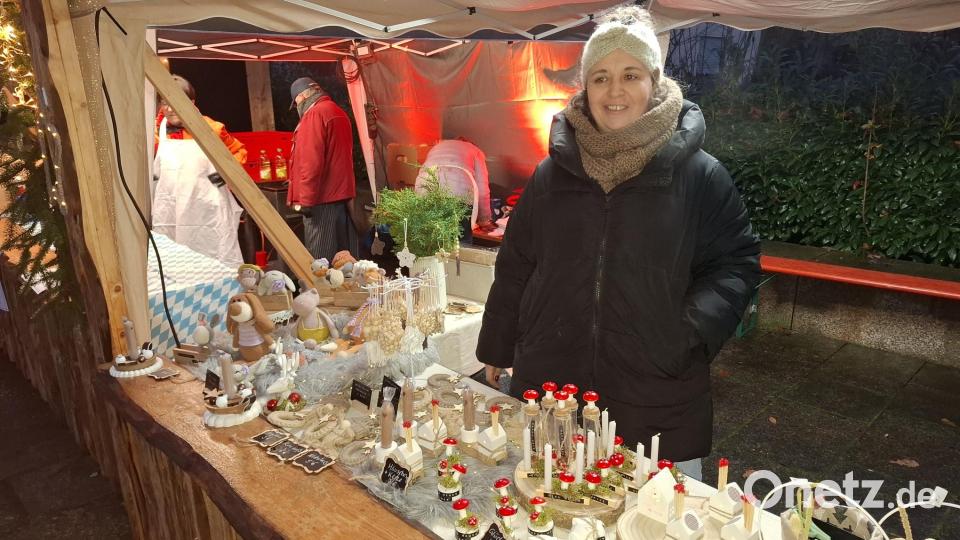 Katrin Ziegler bietet jede Menge Selbstgemachtes an ihrem Stand an. Bild: ise