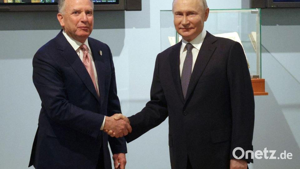 Witkoff hat Putin bereits mehrmals getroffen. (Archivbild) Bild: Gavriil Grigorov/Pool Sputnik Kremlin/AP/dpa