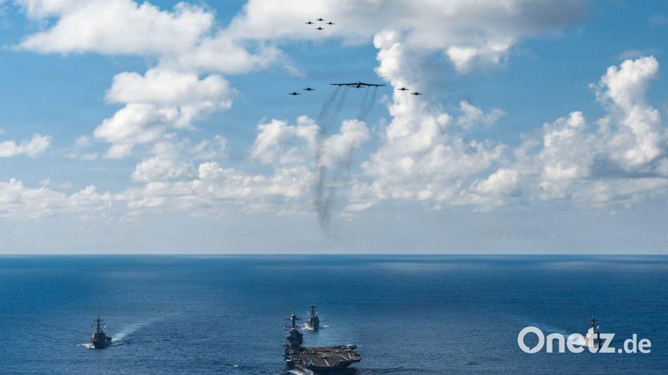 Der Flugzeugträger „USS Gerald R. Ford“ kreuzt in der Karibik. Bild: Petty Officer 3rd Class Gladjimi/U.S. Pentagon/dpa