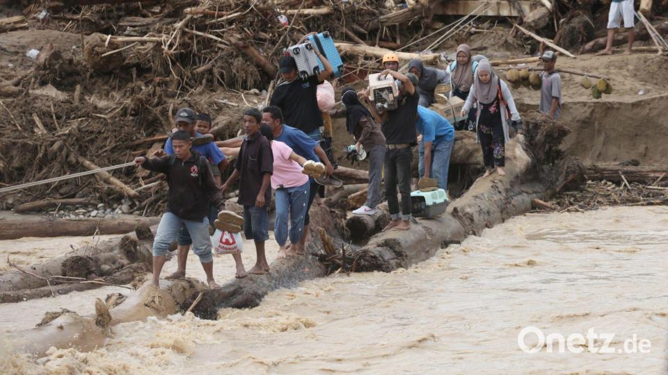 Das Hochwasser gilt als eines der schwersten der vergangenen Jahre. Bild: Binsar Bakkara/AP/dpa