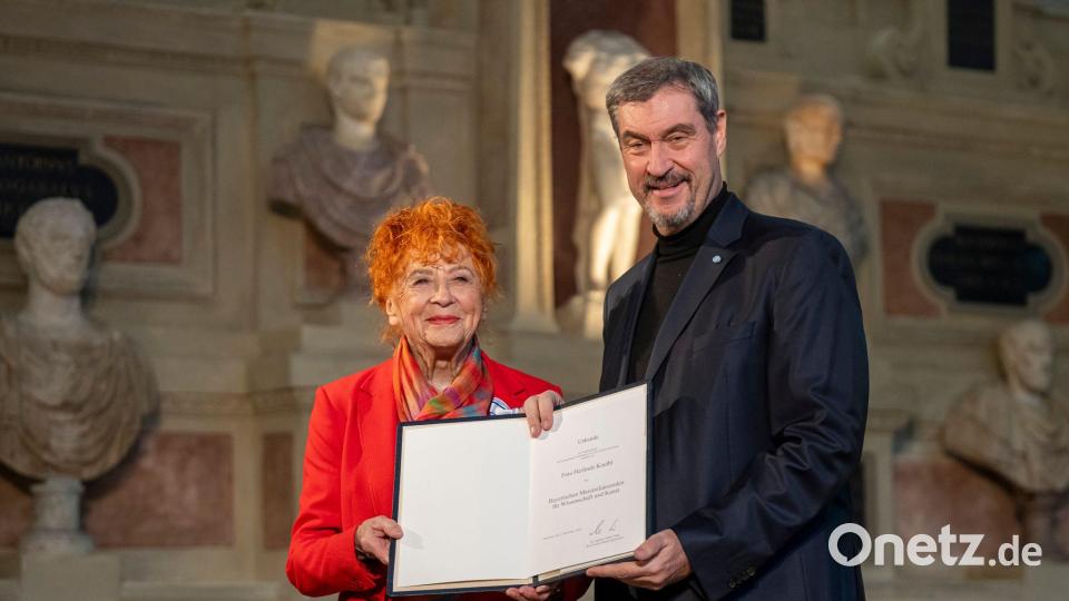 Auch der Fotografin Herlinde Koelbl wurde der Bayerische Maximiliansorden verliehen. Bild: Peter Kneffel/dpa