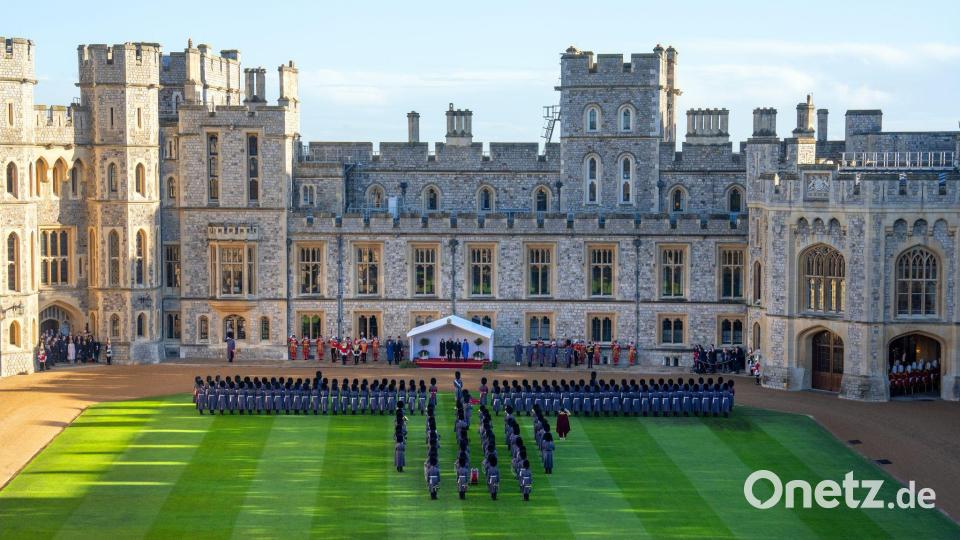 König Charles waren zu seinem ersten Staatsbesuch als Staatsoberhaupt im März 2023 nach Deutschland gereist. Nun kommt Steinmeier zum Gegebesuch. Bild: Carl Court/PA Wire/AP/dpa