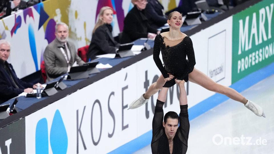 Die Titelverteidigung beim Grand-Prix-Finale ist für Minerva Hase und Nikita Volodin in weite Ferne gerückt. Bild: Hiro Komae/AP/dpa