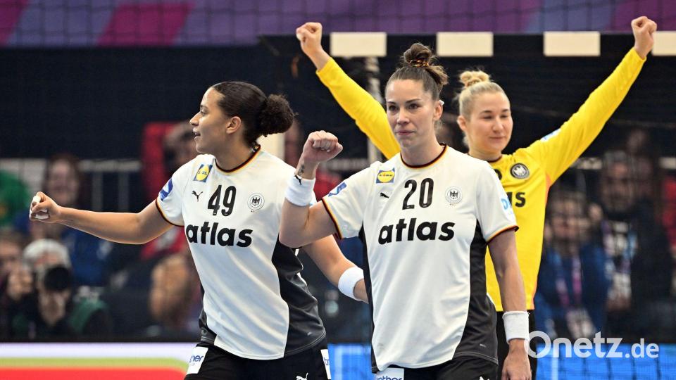 Die deutschen Handballerinnen spielen sich in einen WM-Rausch. Bild: Federico Gambarini/dpa