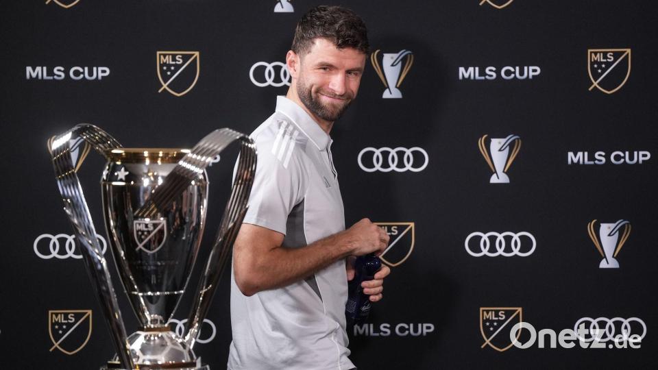 Thomas Müller hat den MLS-Cup im Blick. Bild: Darryl Dyck/The Canadian Press/AP/dpa