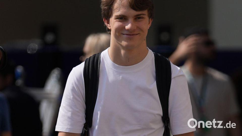 Nur noch Dritter mit den rechnerisch geringsten WM-Chancen: Oscar Piastri. Bild: Altaf Qadri/AP/dpa