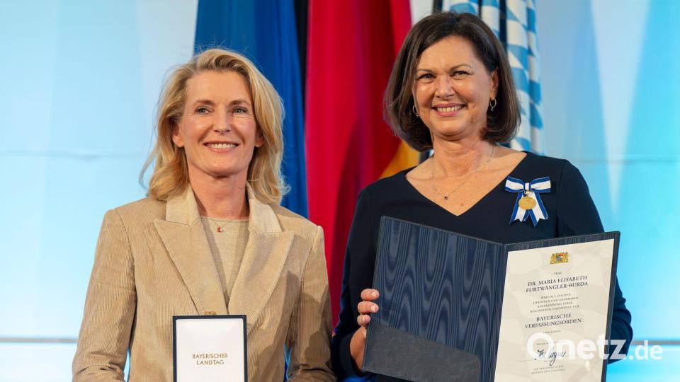 Unter den Geehrten ist die Schauspielerin Maria Furtwängler-Burda. Bild: Peter Kneffel/dpa