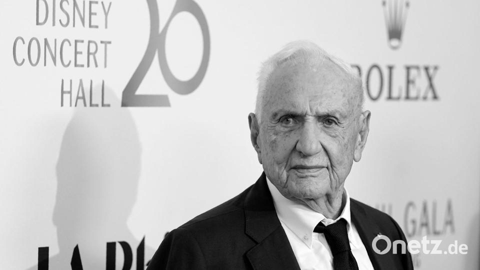 Frank Gehry verstand sich als Künstler. (Archivbild) Bild: Chris Pizzello/Invision/AP/dpa