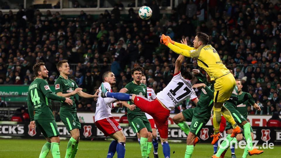 Das letztmalige Nord-Derby in der Bundesliga im Jahr 2018. Bild: Christian Charisius/dpa