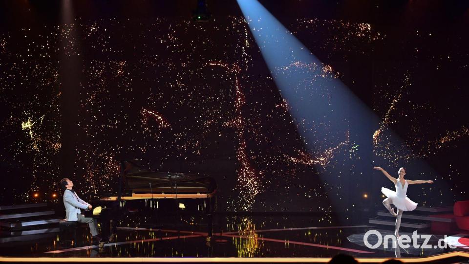 Lang Lang spielte ein Stück des französischen Komponisten Yann Tiersen. Bild: Sebastian Christoph Gollnow/dpa