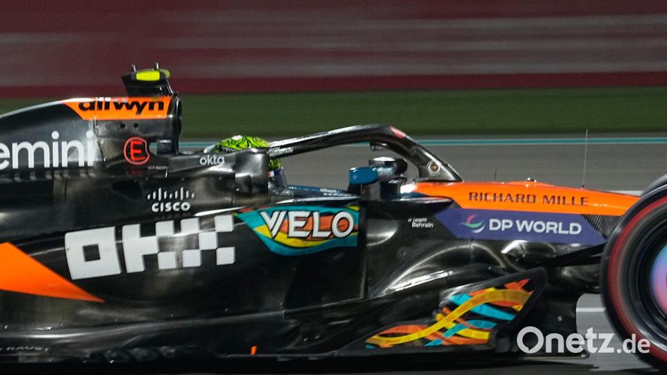 Ein Platz auf dem Podium reicht Norris für den ersten WM-Titel. Bild: Fatima Shbair/AP/dpa