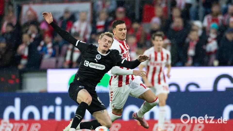 Kölns Said El Mala (r) hatte die erste gute Chance der Partie. Bild: Rolf Vennenbernd/dpa