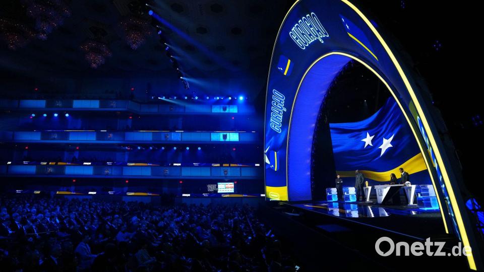 Die Farben von Curaçao strahlen auf der WM-Bühne. Bild: Jia Haocheng/POOL Xinhua/AP/dpa