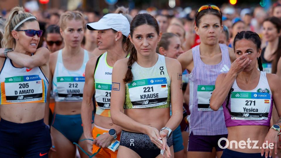 Gesa Krause musste bei ihrem Marathon-Debüt aufgeben. Bild: David Gonzalez/dpa