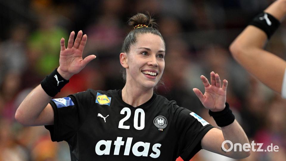 Ex-Kapitänin Emily Vogel war gegen Spanien beste deutsche Werferin. Bild: Federico Gambarini/dpa