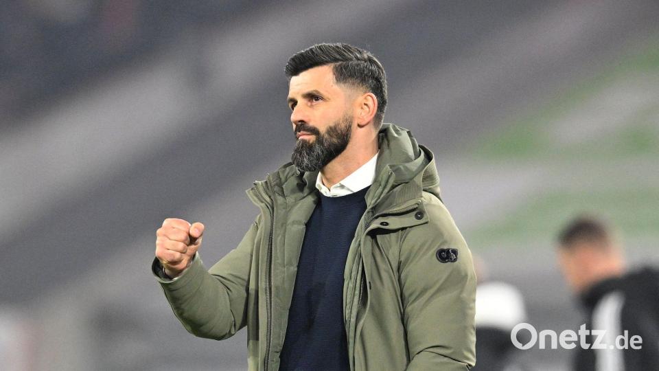 Trainer Muslic ist der Vater des Erfolges. Bild: Anke Waelischmiller/dpa