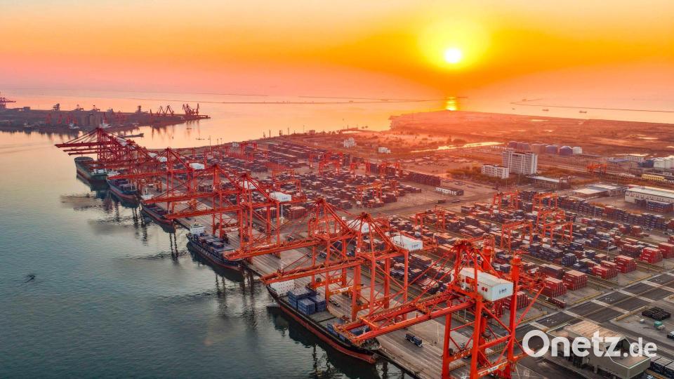 Chinas Wirtschaftsleistung lebt vom Export. (Symbolbild) Bild: Liu Mancang/XinHua/dpa