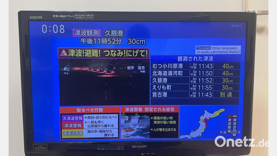 Die zuständige Behörde gab für das Erdbeben vor der Küste erst eine vorläufige Stärke von 7,6 an und korrigierte den Wert dann auf 7,5. Bild: Chen Ze'an/XinHua/dpa