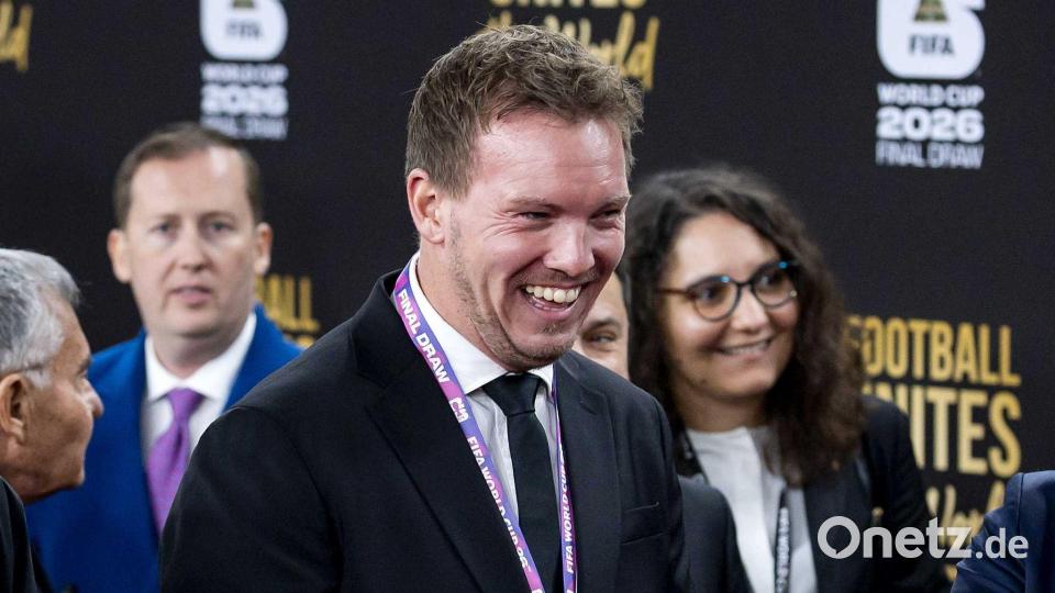 Bundestrainer Julian Nagelsmann freut sich über einfache Gruppengegner. Bild: Koen Van Weel/ANP/dpa