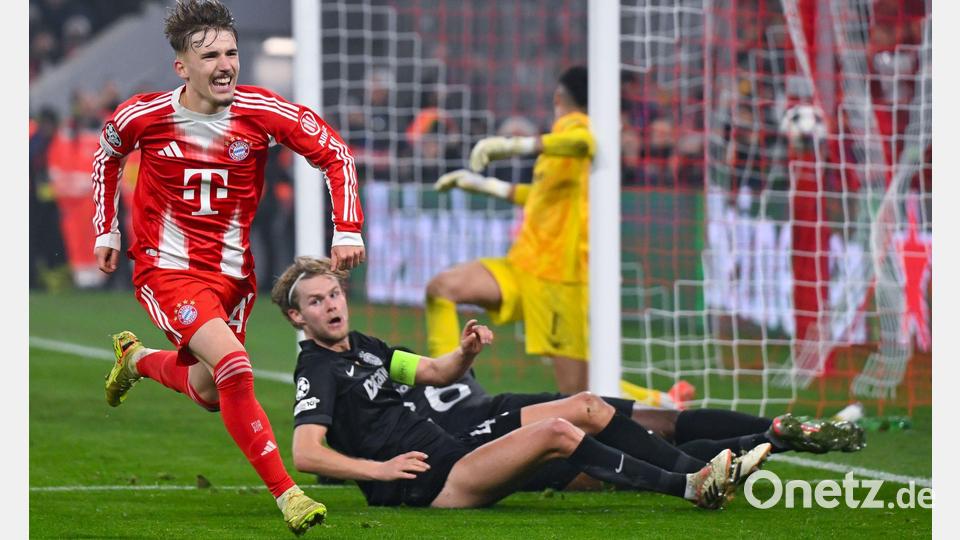 Lennart Karl traf zum umjubelten 2:1. Bild: Sven Hoppe/dpa