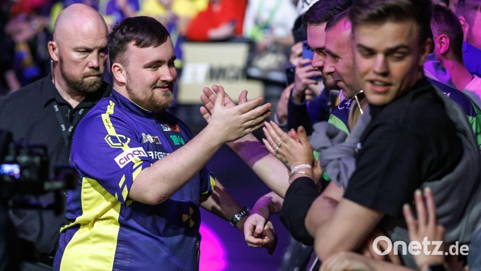 Der große Rummel ist Luke Littler eher unangenehm. (Archivbild) Bild: Andreas Gora/dpa