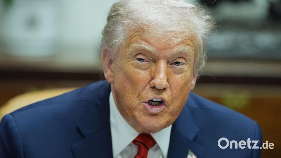 CNN berichtet oft kritisch über Trump. (Archivbild) Bild: Evan Vucci/AP/dpa