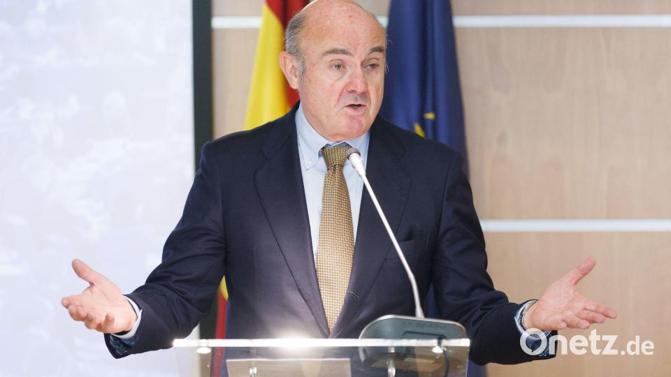 EZB-Vize de Guindos stellte die Empfehlungen der „Taskforce“ vor. (Archivbild) Bild: Eduardo Parra/EUROPA PRESS/dpa
