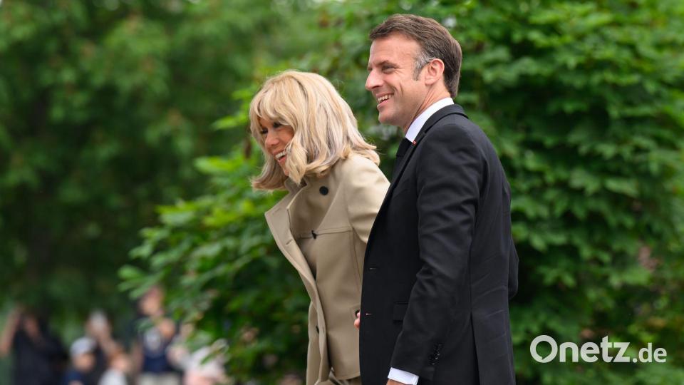 Brigitte begleitet ihren Mann zu vielen offiziellen Terminen. (Archivbild) Bild: Robert Michael/dpa