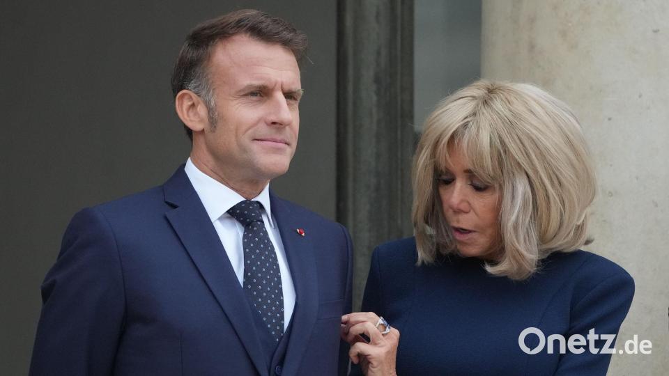 Brigitte ist eine der engsten Vertrauten ihres Mannes, Emmanuel Macron. (Archivbild) Bild: Michel Euler/AP/dpa