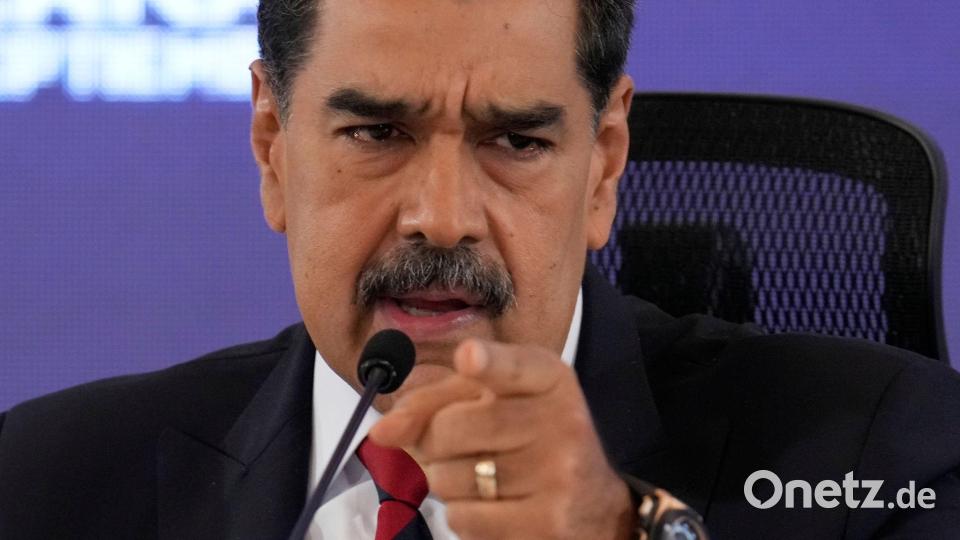 Venezuelas Staatschef Maduro wirft den USA vor, das Öl seines Landes im Visier zu haben. Bild: Ariana Cubillos/AP/dpa