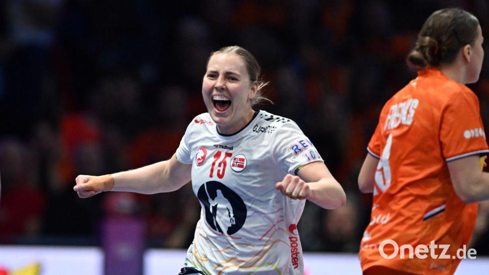 Vilde Mortensen Ingstad steht mit Norwegen vor dem nächsten Titel. Bild: Federico Gambarini/dpa