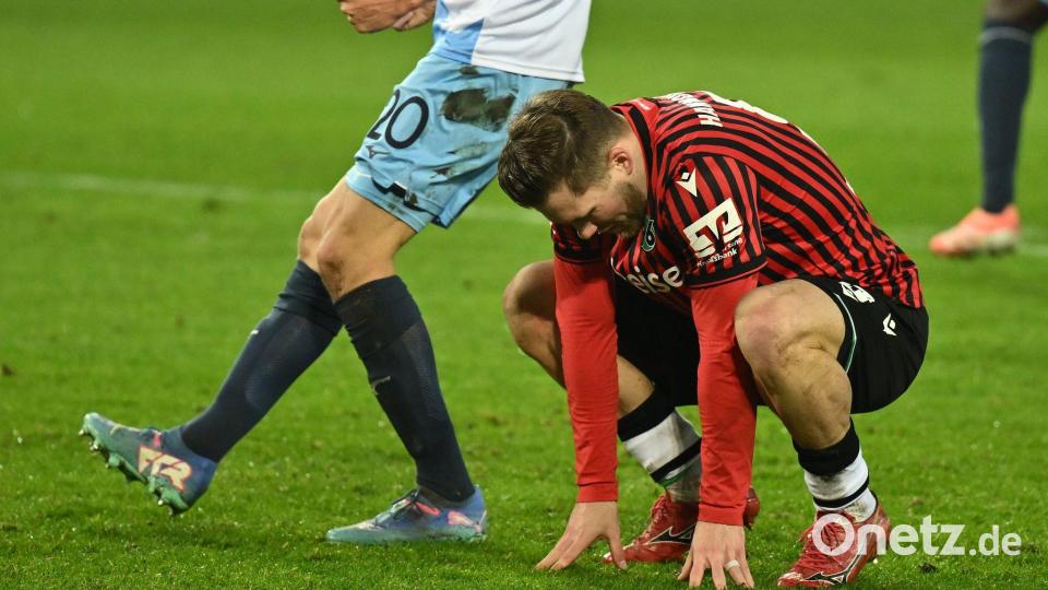 Hannovers Torjäger Benjamin Källman nach seinem vergebenen Strafstoß. Bild: Swen Pförtner/dpa