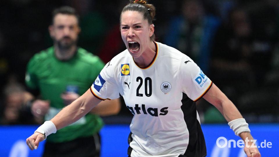 Emily Vogel war bis zum Frühjahr Kapitänin der deutschen Handballerinnen. Bild: Federico Gambarini/dpa