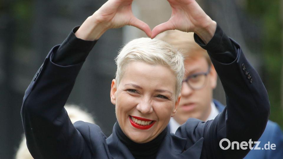 Die prominente belarussische Oppositionspolitikerin Maria Kolesnikowa ist nach jahrelanger Haft wieder in Freiheit. (Archivbild) Bild: Dmitri Lovetsky/AP/dpa