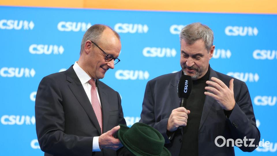 Für CDU-Chef Merz (links) gilt es derzeit, Aufgaben von historischer Bedeutung zu lösen. An diesem Erfolg würde die Politik gemessen. Bild: Karl-Josef Hildenbrand/dpa