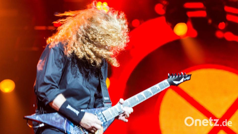 Bevor der Vorhang fällt, gibt es von Megadeth eine letzte Platte. (Archivbild) Bild: picture alliance / Christophe Gateau/dpa