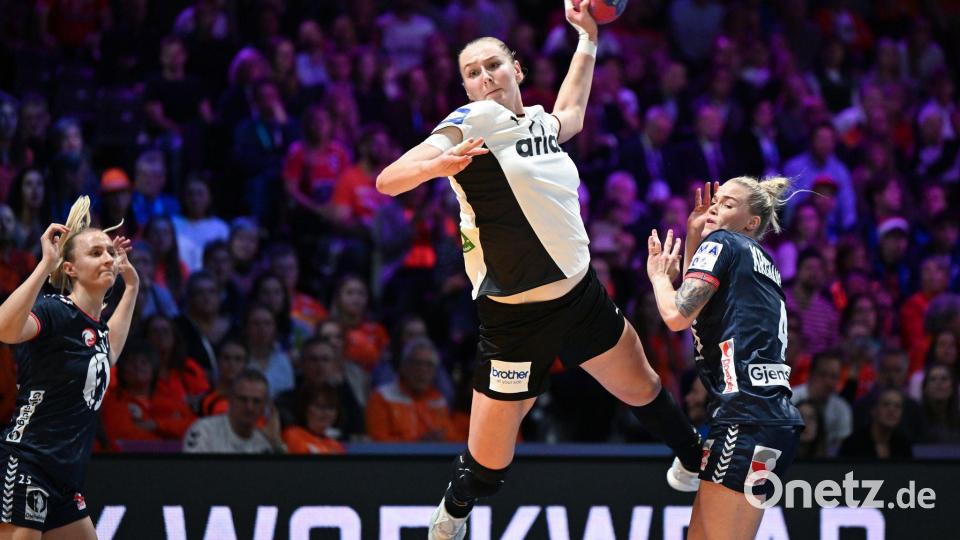 Viola Leuchter wird zur besten jungen Spielerin der WM gewählt. Bild: Federico Gambarini/dpa