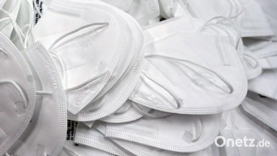 Darum geht es im Streit zwischen Grünen und Spahn: Corona-Schutzmasken. (Archivfoto) Bild: Thomas Frey/dpa