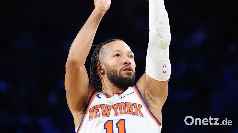 New Yorks Jalen Brunson war mit 40 Punkten der Topscorer in Las Vegas. Bild: Ronda Churchill/AP/dpa