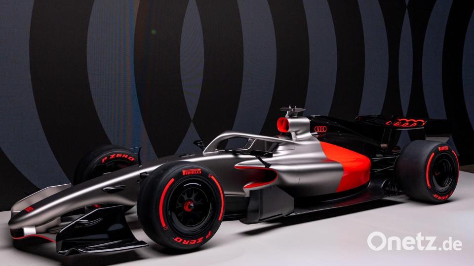 Dieser Audi war nur der Vorgeschmack auf die neue Formel-1-Saison. (Archivbild) Bild: Daniel Karmann/dpa