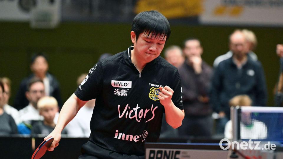 Olympiasieger Fan Zhendong im Trikot des 1. FC Saarbrücken. Bild: Carmen Jaspersen/dpa